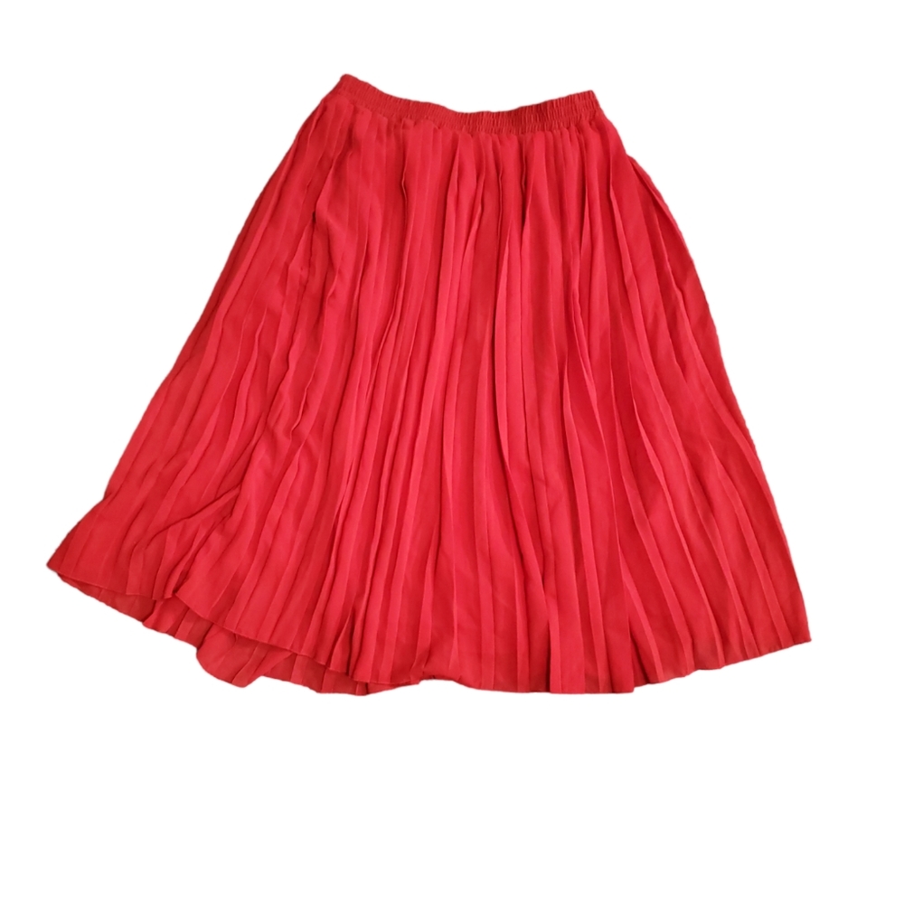 Lucky Brand Red Pleated Skirt